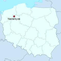 Nadarzyce na mapie Polski (za: Wikipedia.pl)